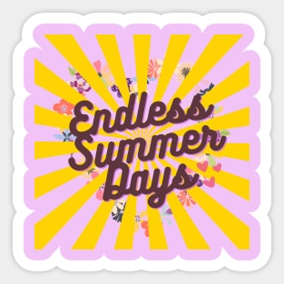 Endless Summer Days Sticker